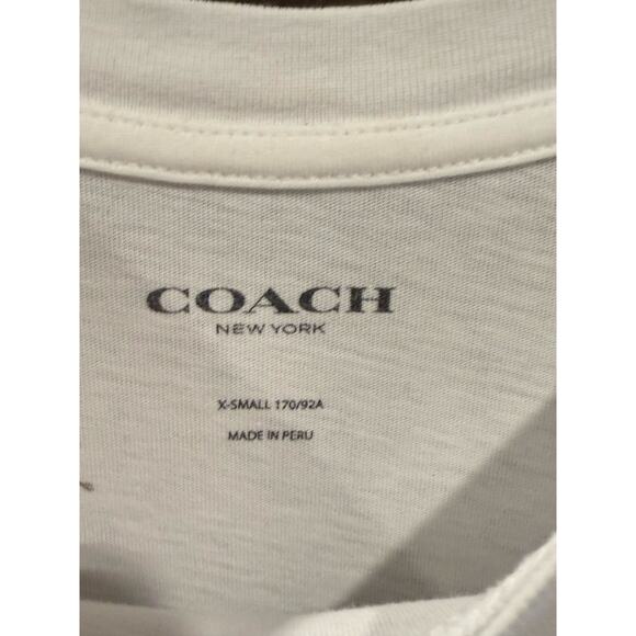 Coach Women’s, Size XS, Logo Graffic T-shirt, Needs Slight Repair - Picture 9 of 12